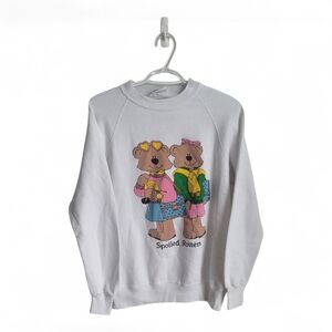 Vintage 80's 90's Spoiled Rotten Teddy Bears Crewneck Freestyle Funwear Small/ M